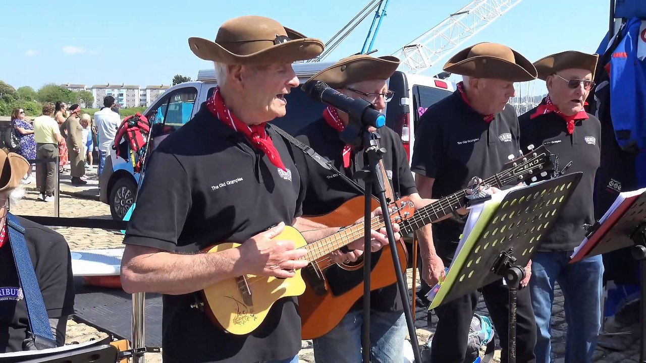 Plymouth Pirate weekend 19th May 2024 Old Grumpie Sea Shanties crew Mustard tree Charity