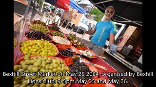 Bexhill Street Market in East Sussex on May 25 2024