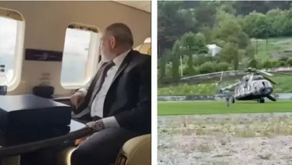 Paşinyan’ı taşıyan helikopter zorunlu iniş yaptı
