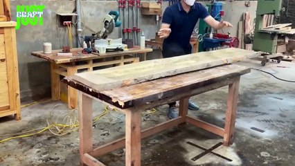 Just Craft Crafting Modern Wood Tables - Embracing Youthful Tree-to-Table Creativity #CRAFTSMAN #wood Craft, #handicraft,