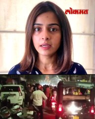 भरधाव कारची धडक! लहान मुलासह तिघे जखमी, व्हिडीओ बघाच