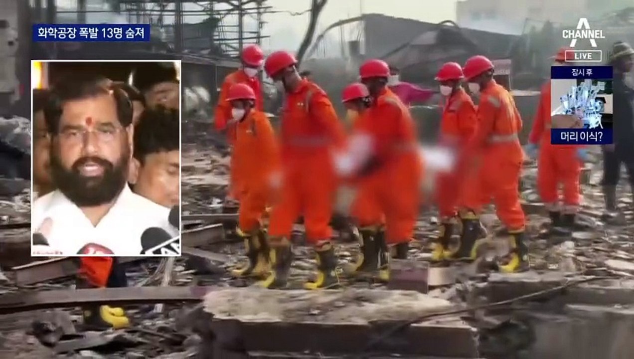 인도 화학공장 대형 폭발…13명 사망 64명 부상