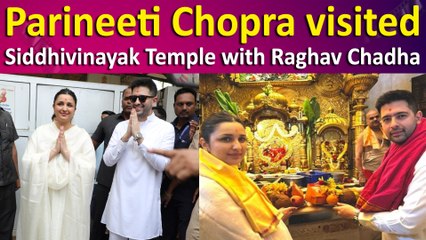 Parineeti Chopra-Raghav Chadha seek blessings at Mumbai's Siddhivinayak Temple