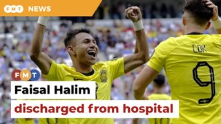 Footballer Faisal Halim discharged from hospital
