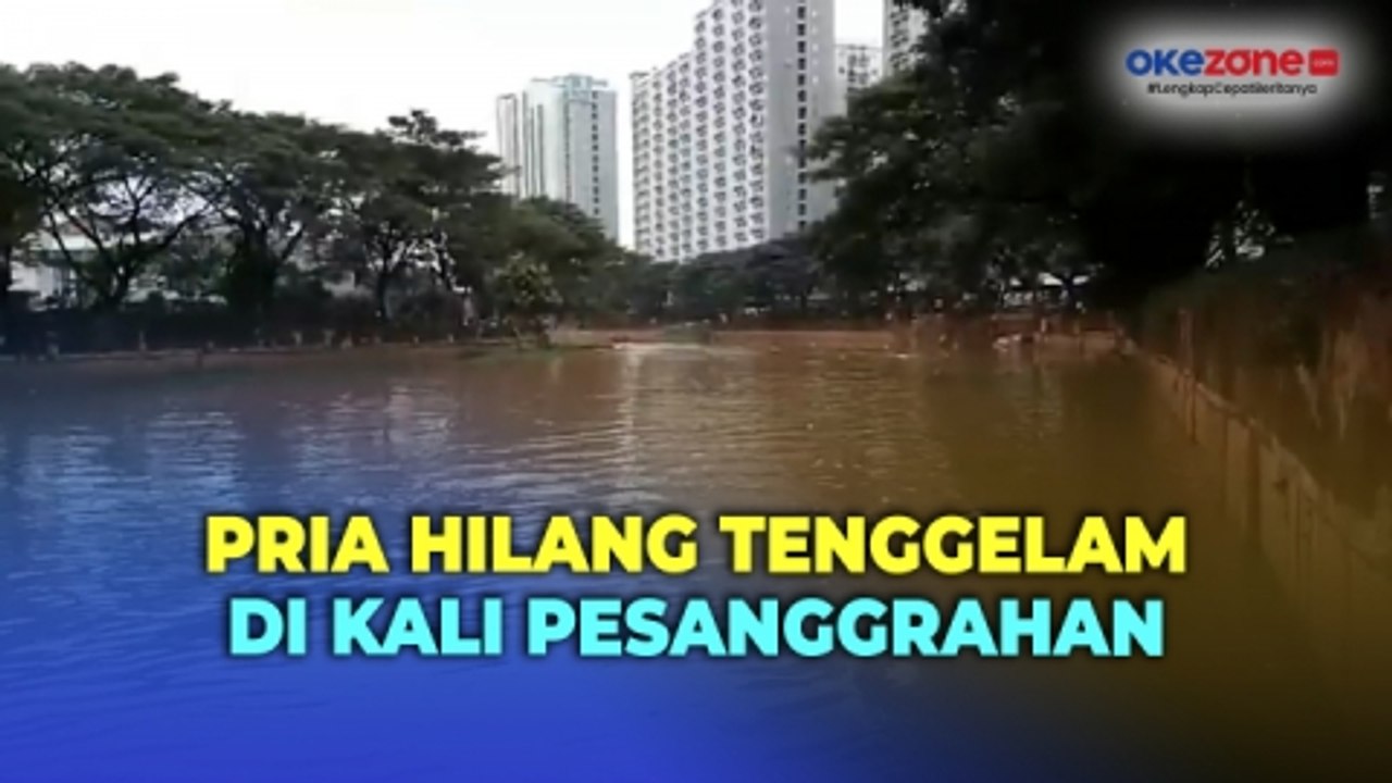Terpeleset saat Berkumpul Keluarga di Pinggir Kali, Seorang Pria Hilang Tenggelam di Kali Pesanggrahan