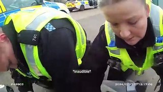 Taser officers tackle man with knife