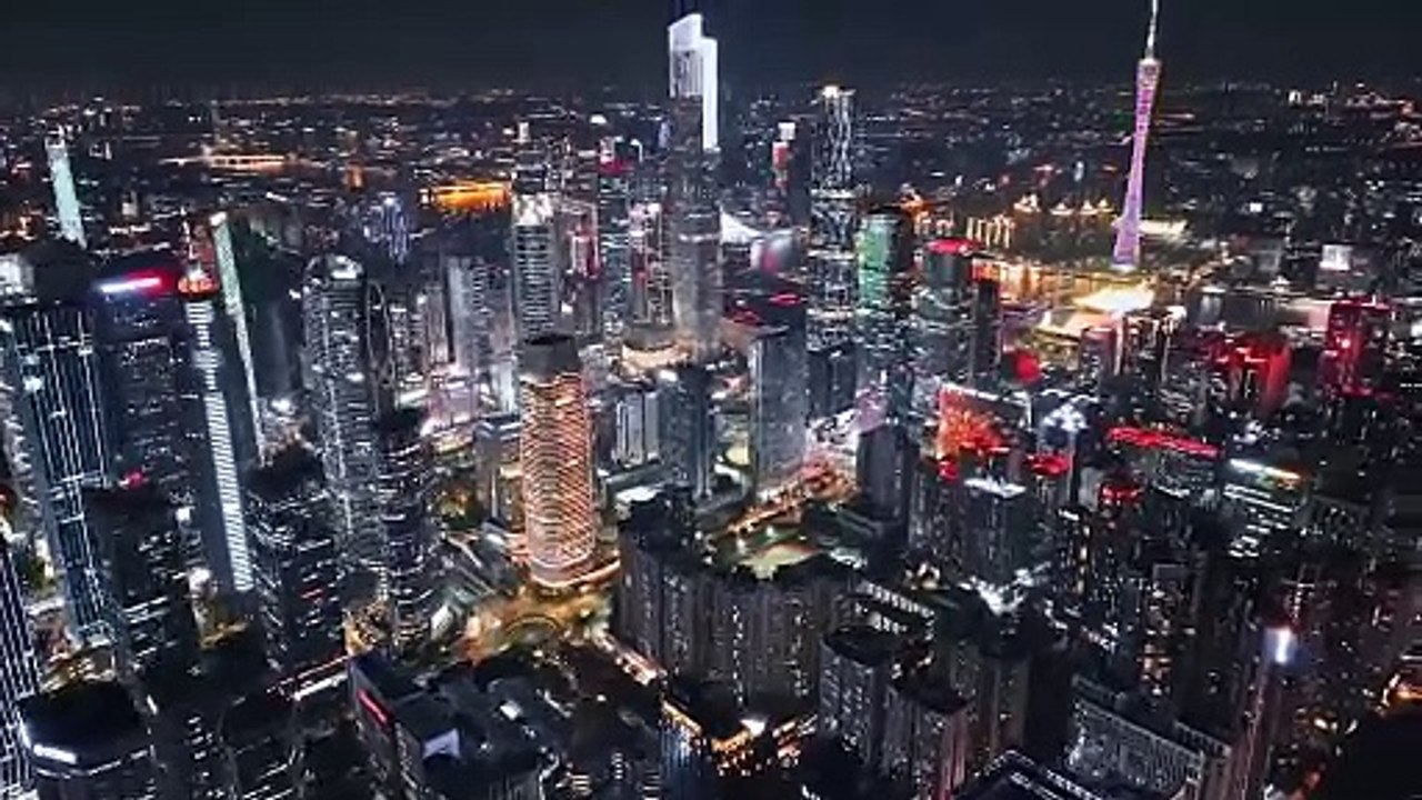 China night view.