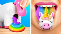 Unicorn Rainbow Sweets   *Best ASMR Crafts And Sweets With Rainbow Unicorn*