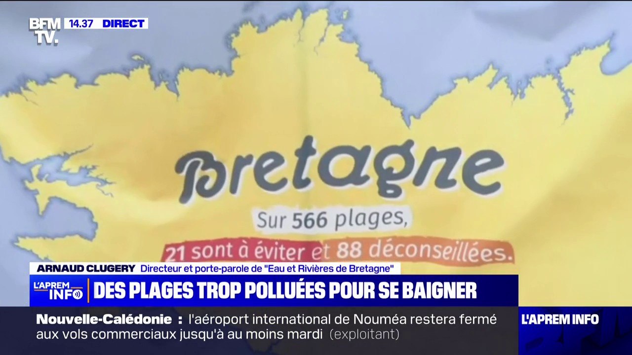 Des analyses bactériologiques remettent en cause la baignade sur des plages bretonnes