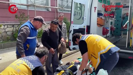 Cam temizlerken 2'nci kattan düşüp ağır yaralandı