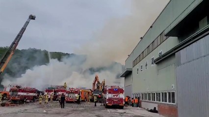 경남 창녕군 제지공장 화재..."인명피해 없고 진화 중" / YTN