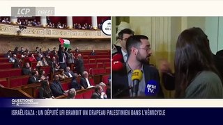 Sérieux incident dans les couloirs de l'Assemblée quand David Guiraud, traite le député Meyer Habib de LDI, traite