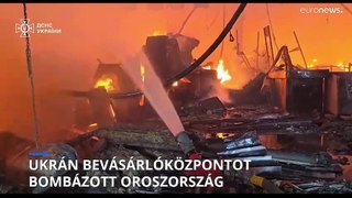 Ukrán bevásárlóközpontot ért orosz légicsapás, több civil meghalt