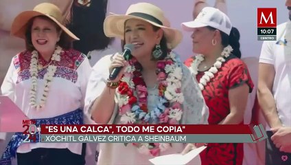 Xóchitl Gálvez acusa a Sheinbaum de copiarle: "solo falta que se ponga la del Cruz Azul".