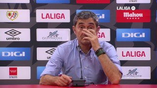 Rueda de prensa de Ernesto Valverde tras el Rayo Vallecano vs. Athletic Club