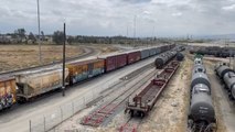 UP 7155 Departing Eastbound Manifest Train at West Colton Yard