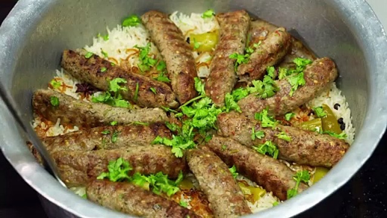 Seekh kabab pulao