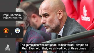 Guardiola takes blame for City Cup defeat due to first half tactics