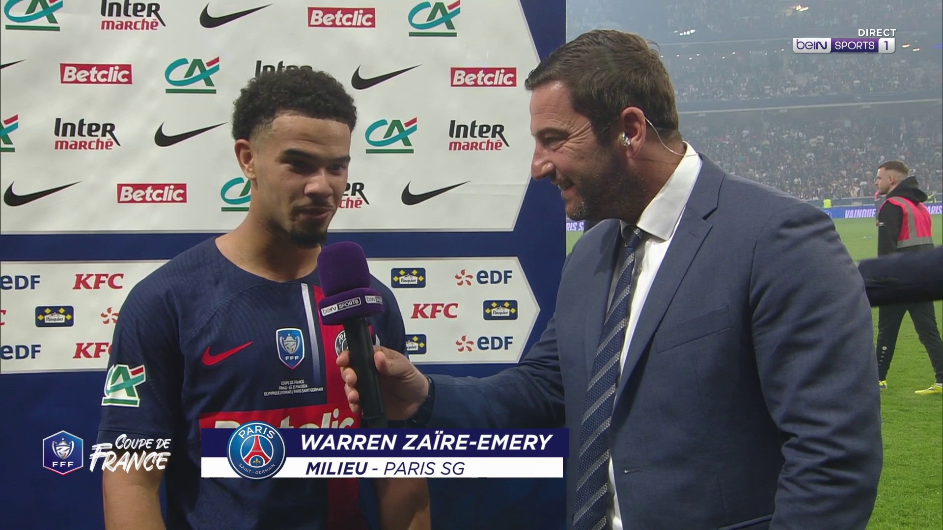 Coupe de France - Zaïre-Emery : "J'espère que l'année prochaine sera aussi belle"