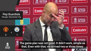 Guardiola takes blame for City Cup defeat due to first half tactics