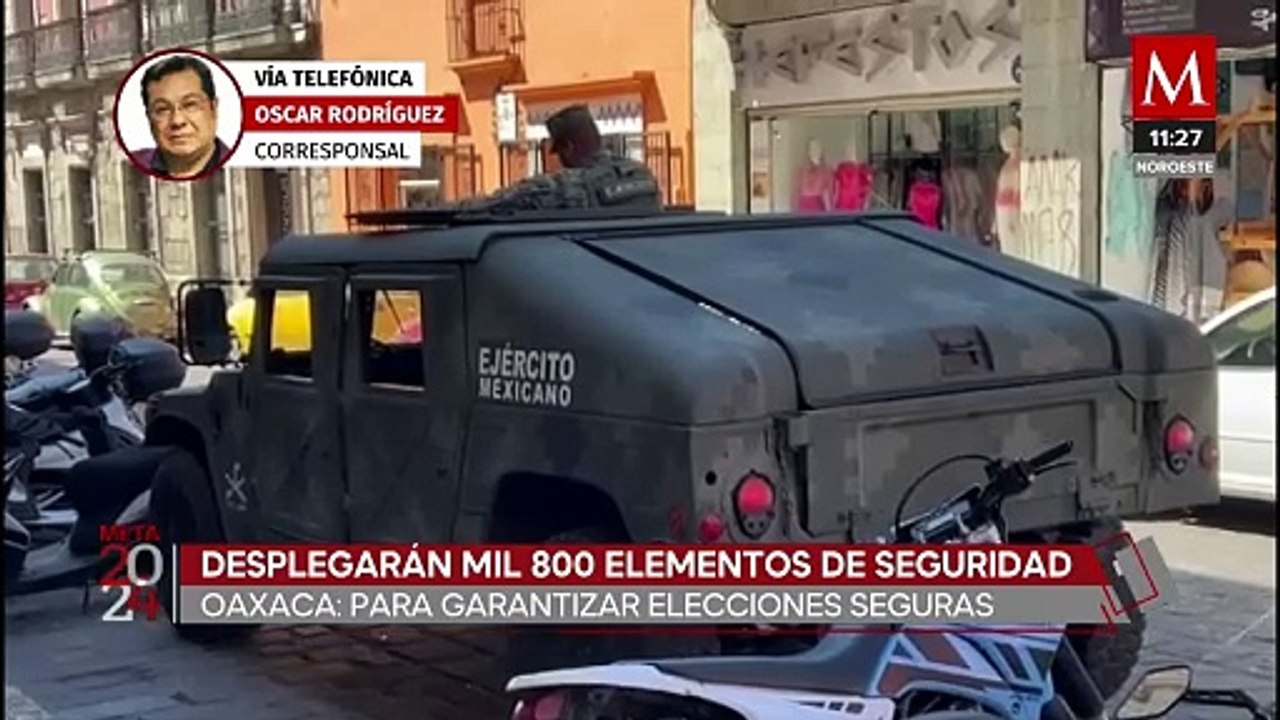 Oaxaca contará con mil 800 elementos de seguridad en las elecciones