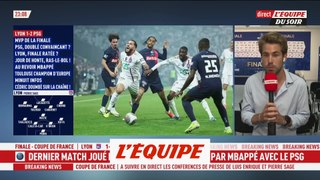 le PSG sacré face à l'OL pour la dernière de Mbappé - Foot - Coupe
