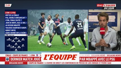 le PSG sacré face à l'OL pour la dernière de Mbappé - Foot - Coupe