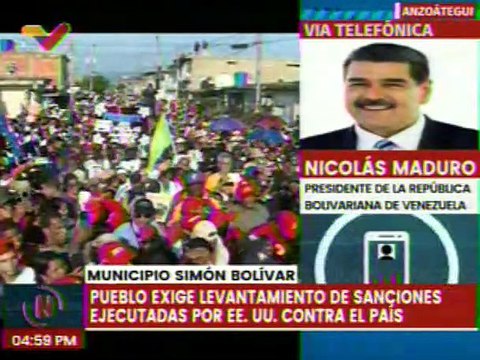 Jefe de Estado envía saludos fraternos y revolucionarios al pueblo del estado Anzoátegui