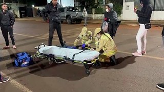 Atropelamento de forte impacto deixa homem ferido no Brasmadeira