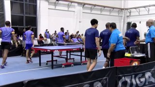 Over in table tennis...