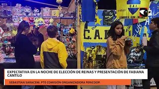 Expectativa en la noche de elección de reinas y presentación de Fabiana Cantilo