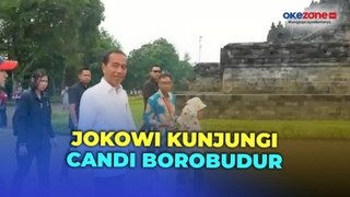 Momen Presiden Jokowi Berlibur ke Candi Borobudur Bersama Gibran dan Jan Ethes