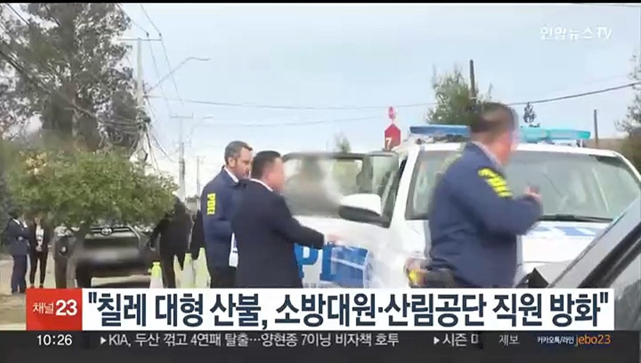 "칠레 대형 산불, 소방대원·산림공단 직원 방화"