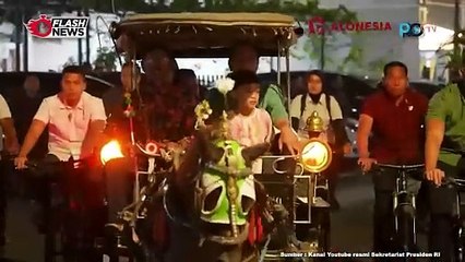 Bersama Dua Cucunya, Jokowi Naik Andong Keliling Jogja ke Malioboro
