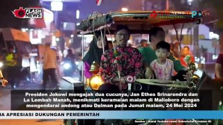 Momen Presiden Jokowi Ajak Cucunya Berkeliling Malioboro Naik Andong