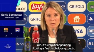 Bompastor reflects on Lyon's 'very disappointing' UWCL final
