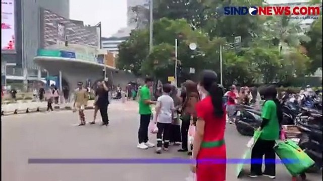 Suasana CFD Sudirman-Thamrin di Hari Terakhir Libur Panjang Waisak