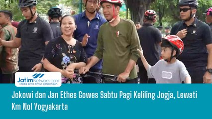 Jokowi dan Jan Ethes Gowes Sabtu Pagi Keliling Jogja, Lewati Km Nol Yogyakarta