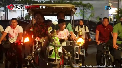 Bersama Dua Cucunya, Jokowi Naik Andong Keliling Jogja Ke Malioboro
