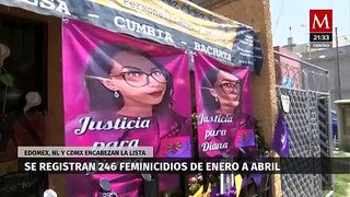 De enero a abril de 2024 suman 246 feminicidios en México