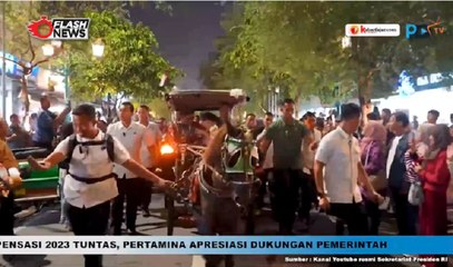 Presiden Jokowi Naik Andong Keliling Yogyakarta Bareng Dua Cucunya