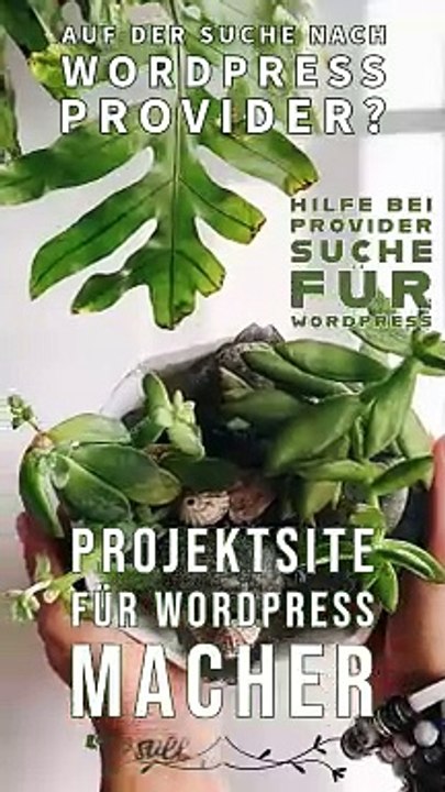 Hilfe bei Wordpress Provider Suche