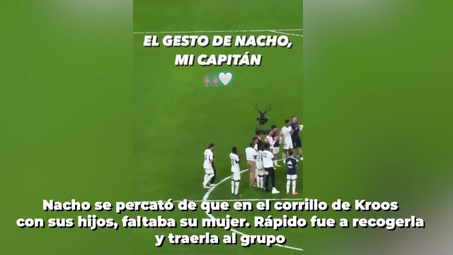 El ejemplar gesto de Nacho en la despedida de Kroos