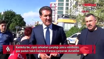 İstanbul'da zincirleme kaza! Mustafa Sarıgül kazaya tanık oldu: Ben de nikaha gelmiştim