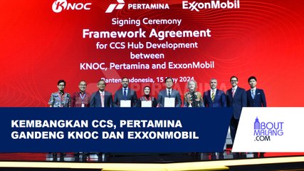 PERTAMINA JALIN KERJA SAMA STRATEGIS DENGAN KNOC DAN EXXONMOBIL UNTUK PENGEMBANGAN CCS LINTAS BATAS