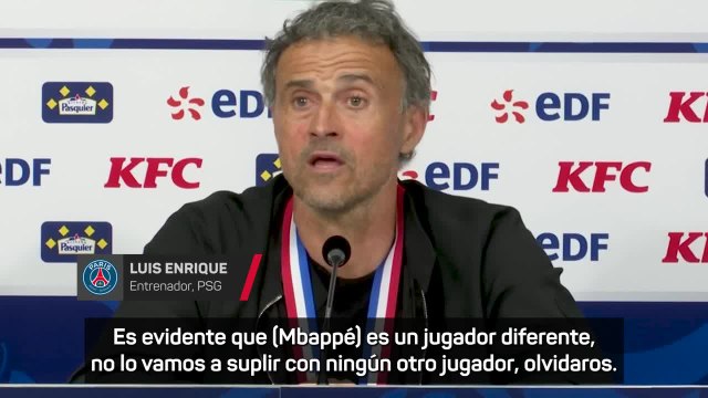 Luis Enrique: A Mbappé lo sustituiremos con cinco o seis fichajes
