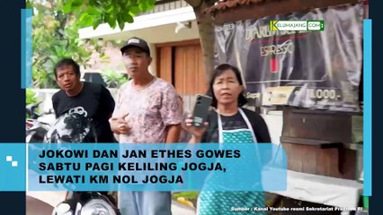 Jokowi dan Cucunya Jan Ethes Gowes Sabtu Pagi Keliling Jogja