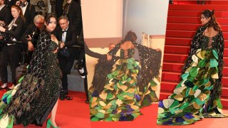 Cannes 2024: Fashion Designer Nimisha Singh Peacock Style Dress Red Carpet Look Viral, कौन है...