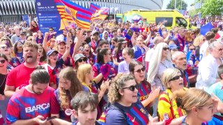 Gran ambiente en Bilbao para la final femenina de Champions