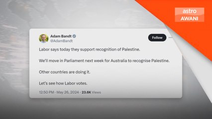Australia mungkin adakan undian, iktiraf Palestin sebagai negara berdaulat